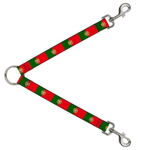 Dog Leash Splitter - Portugal Flag Green Red For Discount
